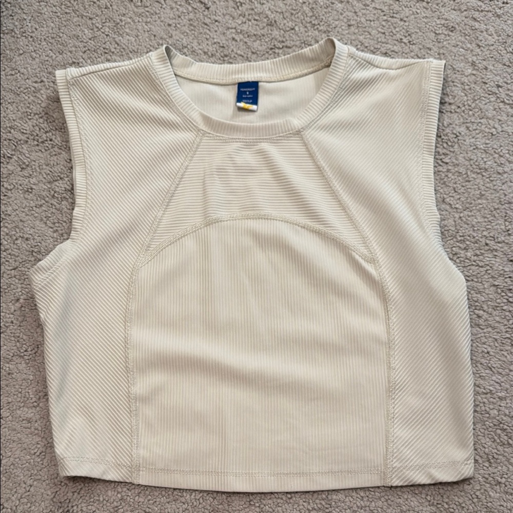 Old Navy Cream Muscle Tee